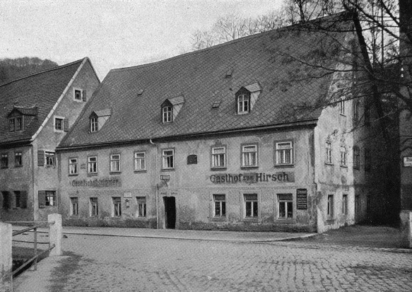 Gasthaus »Zum Hirsch« in Tharandt (DLA Marbach)