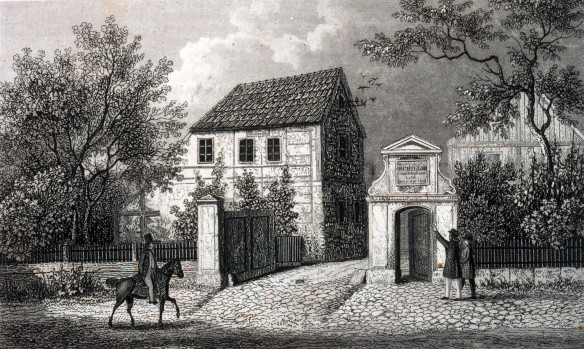 »Das Schiller-Haus in Gohlis« (Stich, Klassik Stiftung Weimar)